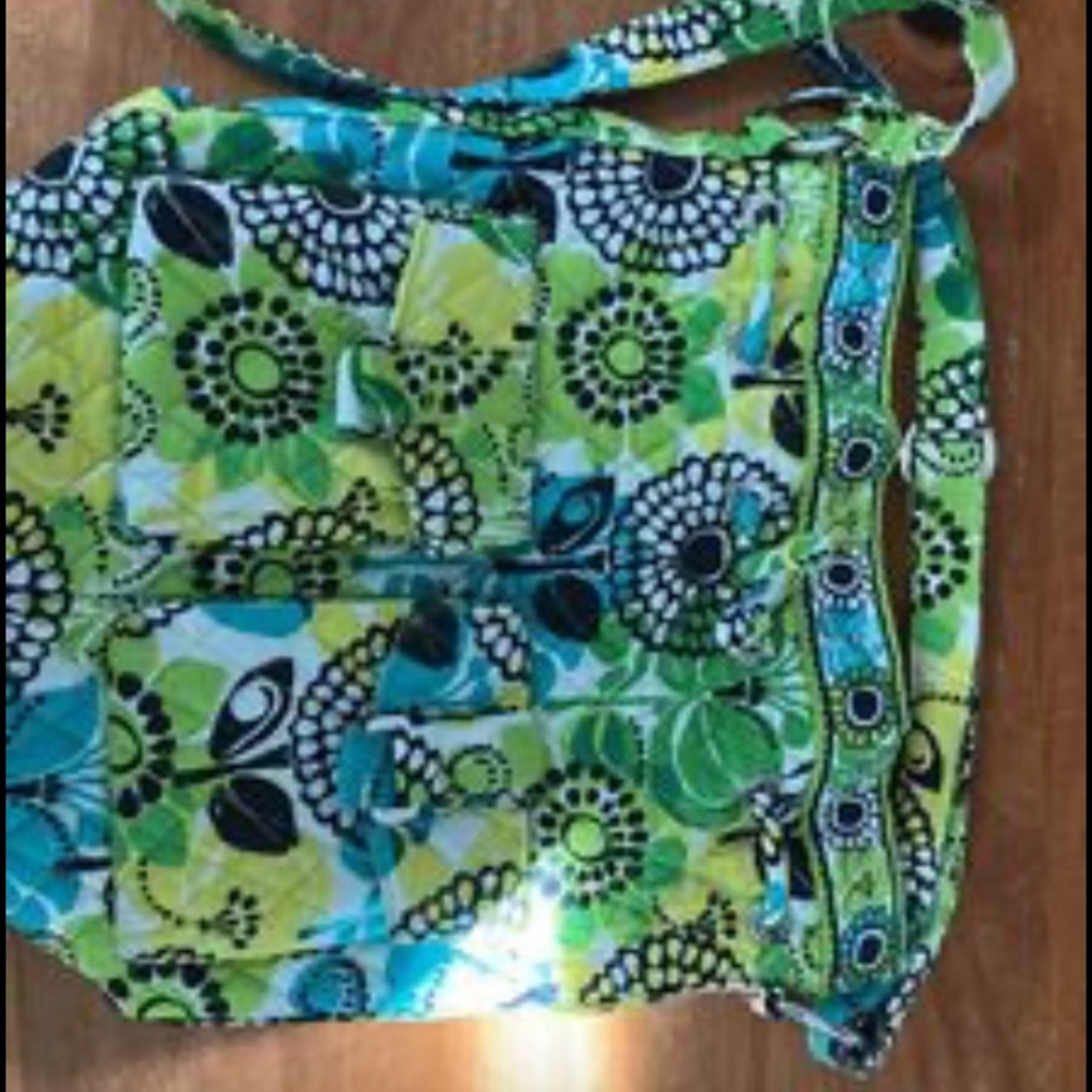 Vera Bradley Limes Up Drawstring Tote Satchel